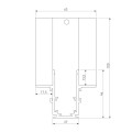 Коннектор L-образный внутренний Elektrostandard Slim Magnetic 85211/00 a067499