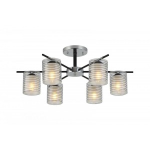 07383/6 CHROME+BLACK (1) Люстра (RL)