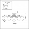 Потолочная люстра Lumion Comfi Marcela 4594/8C