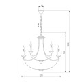 Подвесная люстра Eurosvet Lazzaro 60098/9 хром