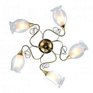 Потолочная люстра Arte Lamp Mughetto A9289PL-5GO Потолочная люстра Arte Lamp Mughetto A9289PL-5GO