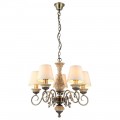 Подвесная люстра Arte Lamp Ivory A9070LM-5AB