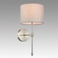 8262/1W CLASSI LN26 металл/текстиль, никель/серый Бра E14 1*40W 220V LATTI
