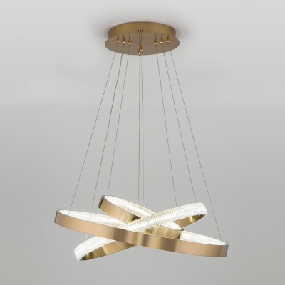 Подвесной светодиодный светильник с регулировкой цветовой температуры и яркости 90176/3 медный