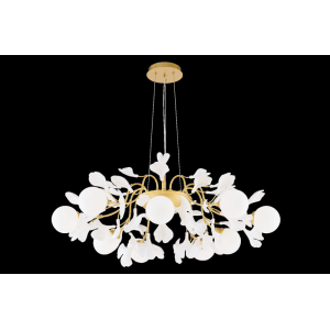 2740A/9 SPAY PAINT BRASS+WHITE (1) Люстра NW
