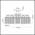 Потолочная люстра Lumion Comfi Opicus 3508/5C