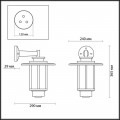 Уличный настенный светильник Odeon Light Nature Mito 4047/1W