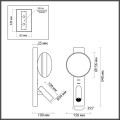 Настенный светильник Odeon Light Albergo Hightech 7163/9WL