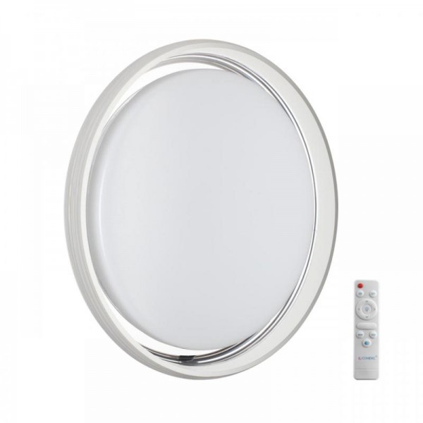 7697/DL MARON SN 147 Светильник пластик/белый/прозрачный LED 48Вт 3000-6000K D455 IP43 пульт ДУ HANI