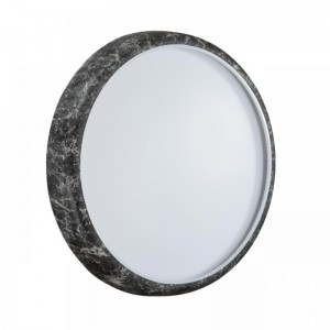 7639/DL COLOR SN 137 Светильник пластик/черн. мрамор LED 48Вт 4000K D410 IP43 MRAMO BLACK