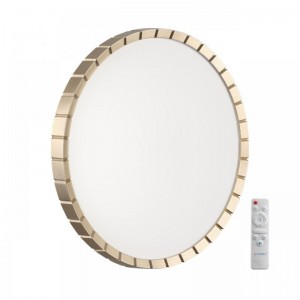 7648/EL PALE SN 142 Светильник пластик/белый/золотой LED 70Вт 3000-6000К D486 IP43 пульт ДУ ATABI GOLD