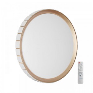 7695/EL PALE SN 90 Светильник пластик/розовое золото LED 70Вт 3000-6000К D495 IP43 пульт ДУ KUPI GOLD