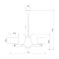 Подвесная люстра Eurosvet Fabiola 60124/6 хром Smart