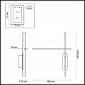 Настенный светодиодный светильник Odeon Light L-vision Rudy 3890/20WL