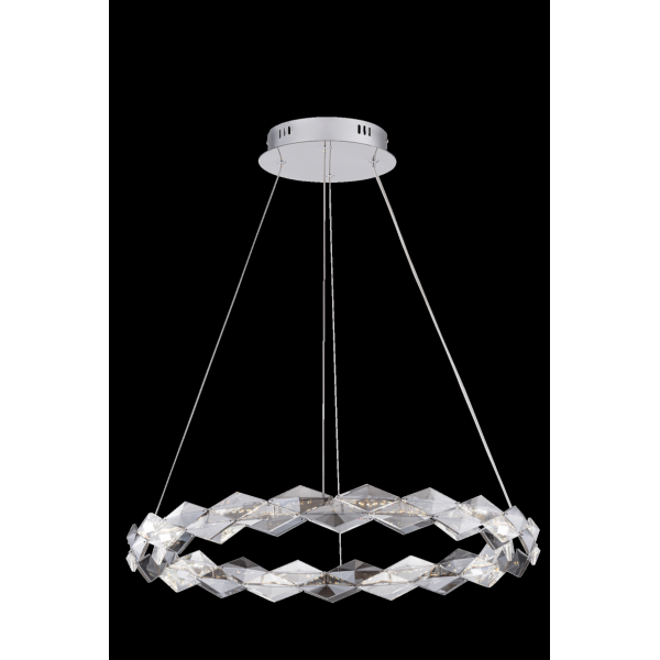 7278-6 CHROME+FINISH+CLEAR/SMOKY CRISTALL (1) Люстра NW