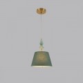 8275/1A CLASSI латунь/зеленый,  металл/керамика/ткань Подвес Е14 1*40W 220V VERMONT