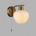 8278/1W MODERNI латунь/белый, металл/стекло Бра Е14 1*40W 220V CARMELA