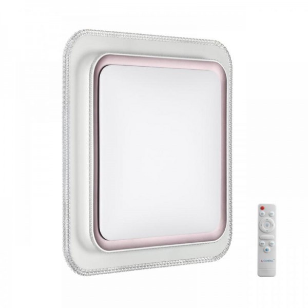 7683/EL MARON SN 192 Светильник пластик/темно-коричн. LED 70Вт 3000-6000K 500х500 IP43 пульт ДУ LOSY