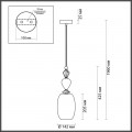 Подвесной светильник Odeon Light Classic Bizet 4855/1B