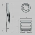 Комплектующие к светодиодной ленте Led Strip ALM-3535R-B-TL-90°-0.4M