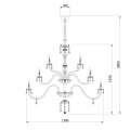 Подвесная люстра Bogates 520/20+14+8 Strotskis