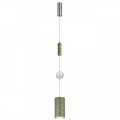 5451/18LA L-VISION ODL_EX26 зеленый/никель/металл/керамика/хрусталь/акрил Подвес LED x 18W 2000К/3000K/4000K/переключ. RIVERA