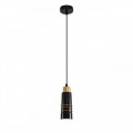 8361/1A MODERNI золото/черный металл/керамика Подвес E27 60W 220V LILO