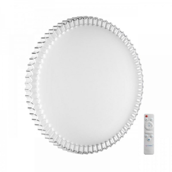 7673/EL PALE SN 198 Светильник пластик/белый/прозрачный LED 70Вт 3000-6000К D490 IP43 пульт ДУ ATIKO