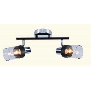 Потолочный светильник Mirastyle MH-11806/2 BK+CR