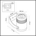 Уличный настенный светодиодный светильник Odeon Light Nature Stima 6648/6WA3
