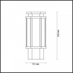 Уличный светильник Odeon Light Nature Gino 4048/1B