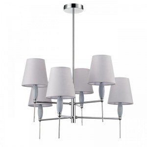 8279/6 CLASSI хром/серый, металл/керамика/текстиль Люстра Е14 6*40W 220V KARMEN 8279/6 CLASSI хром/серый, металл/керамика/текстиль Люстра Е14 6*40W 220V KARMEN