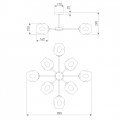 Потолочная люстра Eurosvet Polla 30154/8 хром