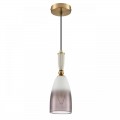 8285/1A SUSPENTIONI античная бронза/белый, металл/керамика/стекло Подвес Е14 1*40W 220V DERBI