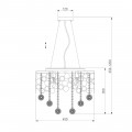 Подвесная люстра Eurosvet Lianna 10123/6 хром/прозрачный хрусталь Strotskis Smart