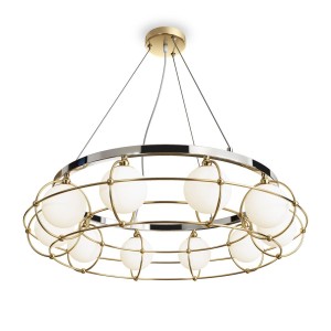 Подвесная люстра Maytoni Carcass MOD312PL-10GCH Подвесная люстра Maytoni Carcass MOD312PL-10GCH