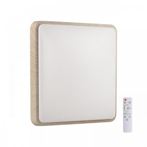 7608/EL PALE SN 120 Светильник пластик/беж. под дер. LED 72Вт 3000-6300K 480x480 IP43 пульт ДУ MERTO