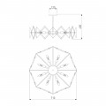 Потолочная люстра Eurosvet Origami 60121/8 латунь Smart