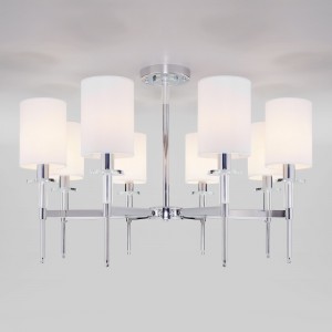 Потолочная люстра с абажурами 60132/8 хром