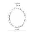 Настенно-потолочный светильник Sonex Pale Atabi Black 7649/CLN