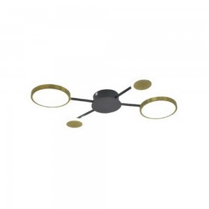 Потолочный светильник Mirastyle SX-20540-48 BK+SGD