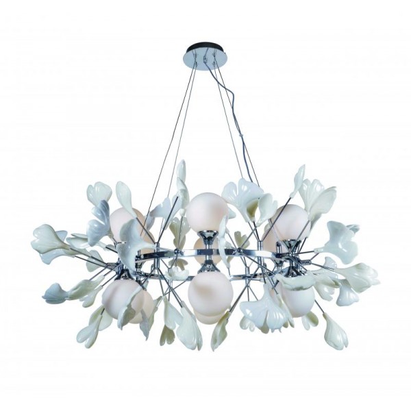 5747R/12 CHROME+WHITE (1) Люстра NW