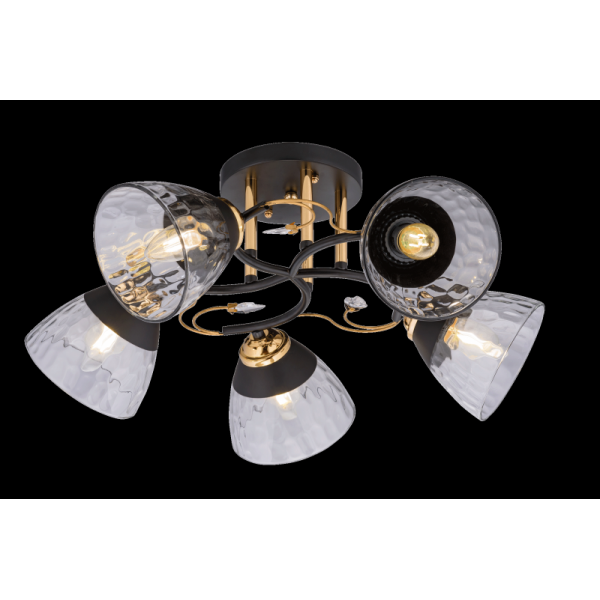 06535/5 BLACK+GOLD (2) Люстра (RL)