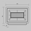 Прожектор светодиодный Maytoni Flood 50W 6500K FL001-L50B6K