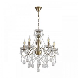 8346/5 CLASSI бронза/прозрачный, металл/хрусталь Люстра потолочная E14 5*40W 220V LUINA 8346/5 CLASSI бронза/прозрачный, металл/хрусталь Люстра потолочная E14 5*40W 220V LUINA