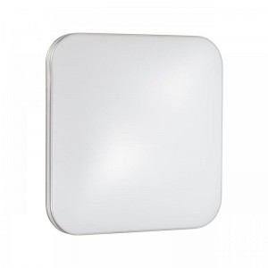 3020/DL TAN SN 213 Светильник пластик/хром LED 48Вт 3000-6500K 435х435 IP43 пульт ДУ/ LampSmart LONA