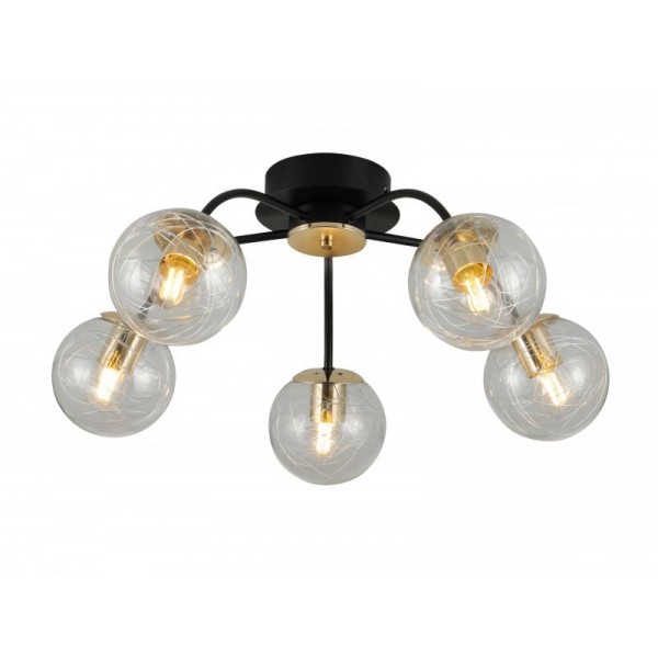 35818/5 BLACK+GOLD (1) Люстра (RL)