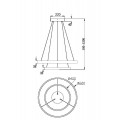 Подвесной светодиодный светильник Maytoni Rim MOD058PL-L55BSK