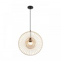 8383/1 ECO LN черный/бежевый, металл/бамбук Подвес E27 40W 220V CHAKRA
