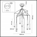 Подвесной светодиодный светильник Odeon Light L-vision Vivat 3891/70LG